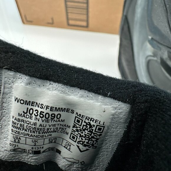 Merrell Women's Thermo Kiruna Mid Zip Waterproof Boot, Size 5.5, Black/Canal - Picture 12 of 13